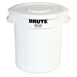 Round Brute White Container 37.8lt