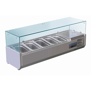 Polar Refrigerated Countertop Servery Prep Unit 5 Gastronorms