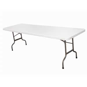 Centre Folding Table 8ft White