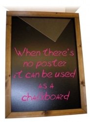 Slide In Poster Holder A3 Chalkboard