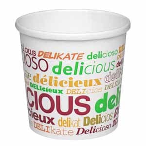 12oz Delicious Soup Container and PP Lid pack 250