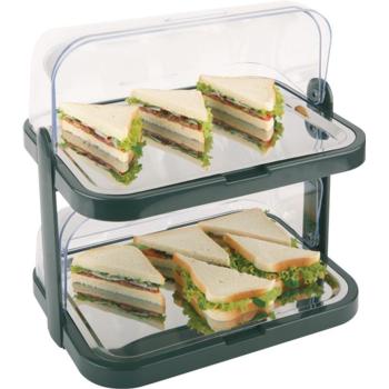2 Tier Chilled Display Set Plastic with Steel Trays