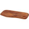 Olive Wood Board with Groove & Well 35 x 18x 1.6cm