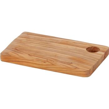 Rectangular Olive Wood Board with Hole 24.5 x 15 2x1.9cm