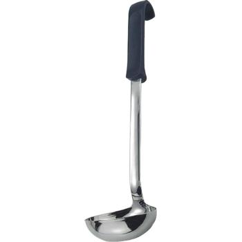 Stainless Steel Ladle Black Polyprop Handle