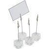 4 Acrylic Table stands Includes Labels