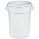 Huskee Round Container White 75lt