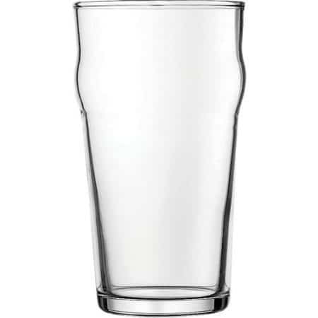 Nonic Beer Glass 10oz Lined CE