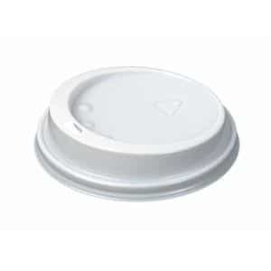 White Domed Enjoy Lids 12oz Pack 1000