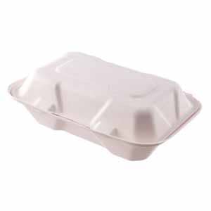 Bagasse Clamshell Large 9 x 6 Pack 250